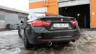 BMW 428i toba dinala dual 02 - Sisteme de esapament stock și custom 2024 - Sisteme de esapament stock și custom 2024 - Magazin sisteme de eșapament - Ornament esapament inox tips rotund P044-9