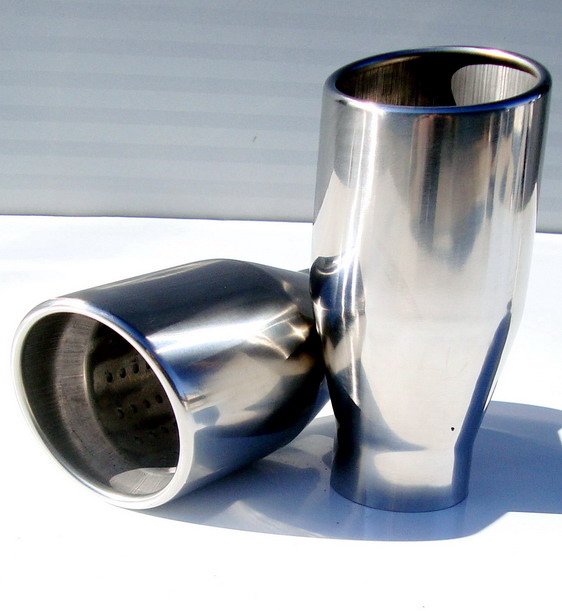 Ornament esapament inox tips rot. 100 mm . Inlet 63, P049-2 1 P049 2 Ornament esapament inox tips rot. 100 mm . Inlet 63, P049-2