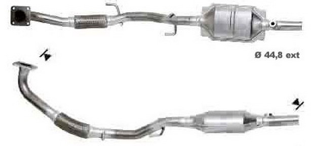 Catalizator universal euro 4 OEM rot 105 A806M 4 Skoda Fabia 1.4 16V AUA Catalizator universal euro 4 OEM rot 105 A806M - imagine 4