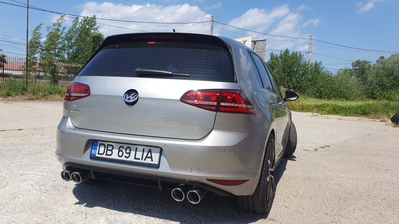 Ornament esapament inox dublu rot 2x90mm inlet 63 P364-L Stanga 2 Vw golf VII Gtd dual by PILOT P364 1 scaled e1707380980716 Vw golf VII Gtd - dual by PILOT P364-1